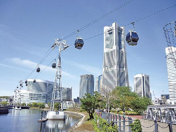 Urban ropeway opens in Yokohama Bay Area