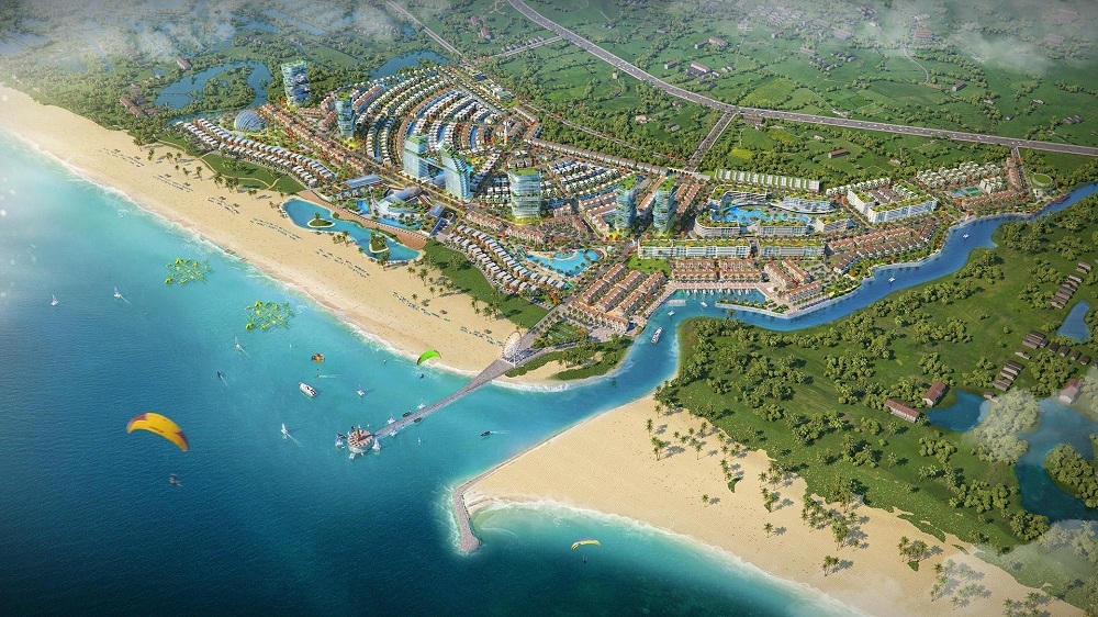 Nhà đầu tư ấn tượng với vị trí Venezia Beach: Giáp sông và biển