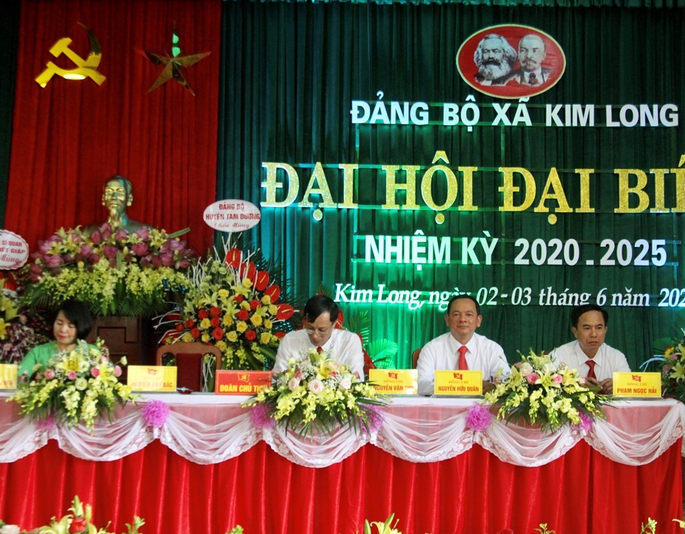 tam duong vinh phuc xa kim long to chuc thanh cong dai hoi dai bieu dang bo xa nhiem ky 2020 2025