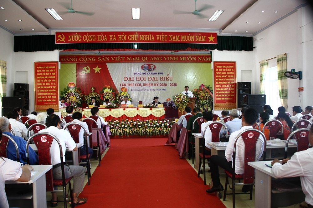 Tam Đảo (Vĩnh Phúc): Đại hội đại biểu Đảng bộ xã Đạo Trù lần thứ XXII nhiệm kỳ 2020 - 2025 thành công tốt đẹp
