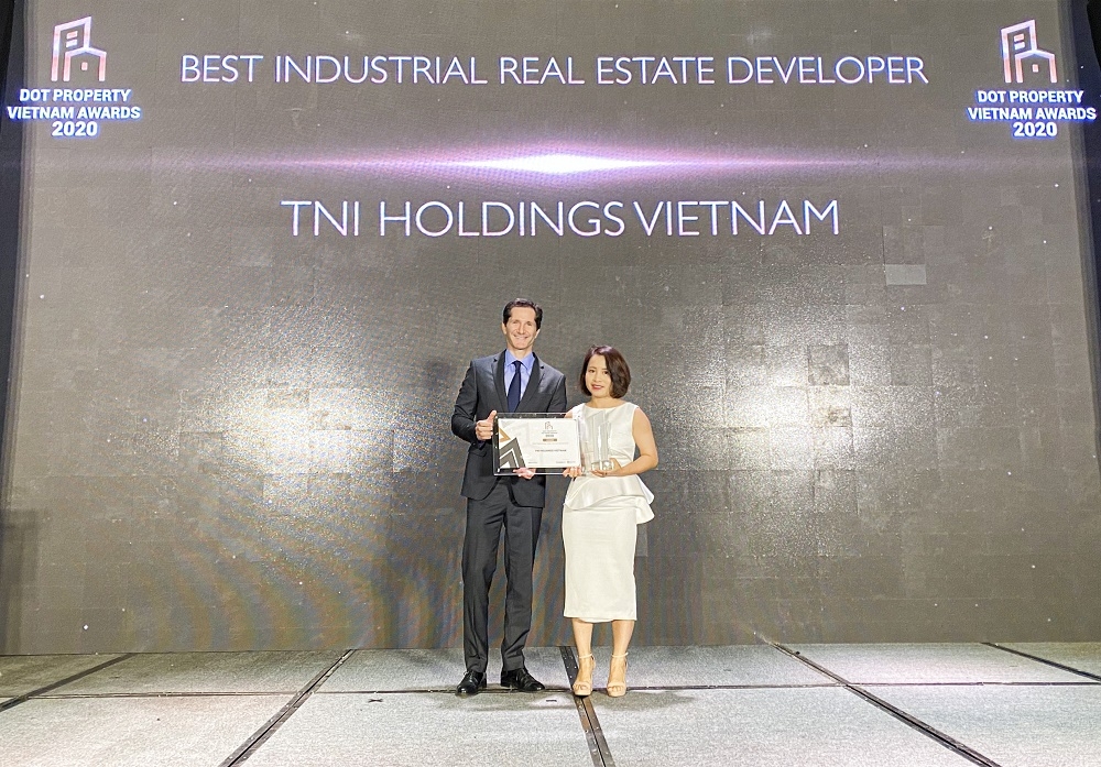 TNI Holdings VietNam được vinh danh Nhà phát triển bất động sản công nghiệp tốt nhất Việt Nam năm 2020