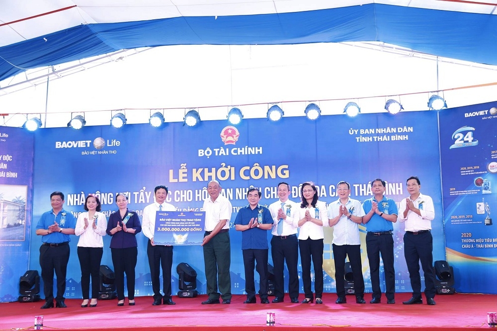 Bảo Việt Nhân thọ đầu tư 3 tỷ đồng xây dựng Trung tâm tẩy độc cho nạn nhân chất độc da cam tại tỉnh Thái Bình