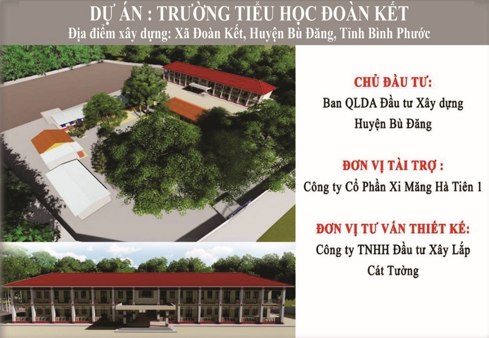 Vicem Hà Tiên xây dựng Trường Tiểu học Đoàn Kết - Tiếp nối truyền thống vì sự nghiệp giáo dục