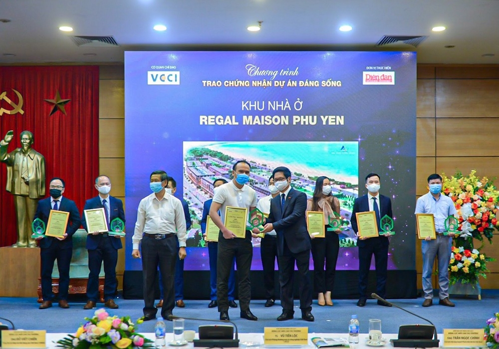 Regal Maison Phu Yen của Đất Xanh Miền Trung được vinh danh tại Dự án đáng sống 2021