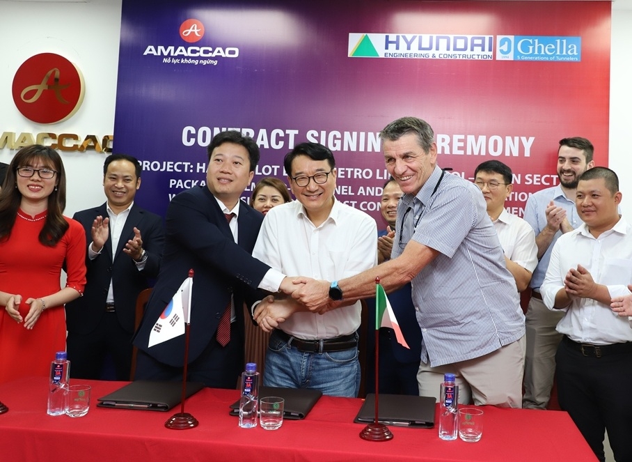 Tập đoàn AMACCAO ký kết hợp tác với Liên danh Hyundai – Ghella thực hiện gói thầu gần 300 tỷ đồng