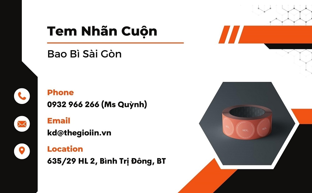 In tem nhãn giá rẻ, chất lượng cùng Bao Bì Sài Gòn