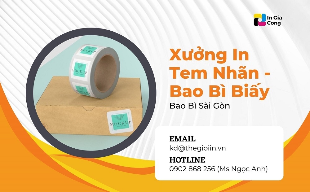 In tem nhãn giá rẻ, chất lượng cùng Bao Bì Sài Gòn