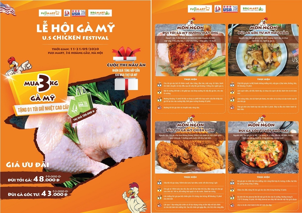 BRG Retail lần đầu tổ chức “Lễ hội gà Mỹ - US Chicken Festival” kích cầu tiêu dùng nội địa
