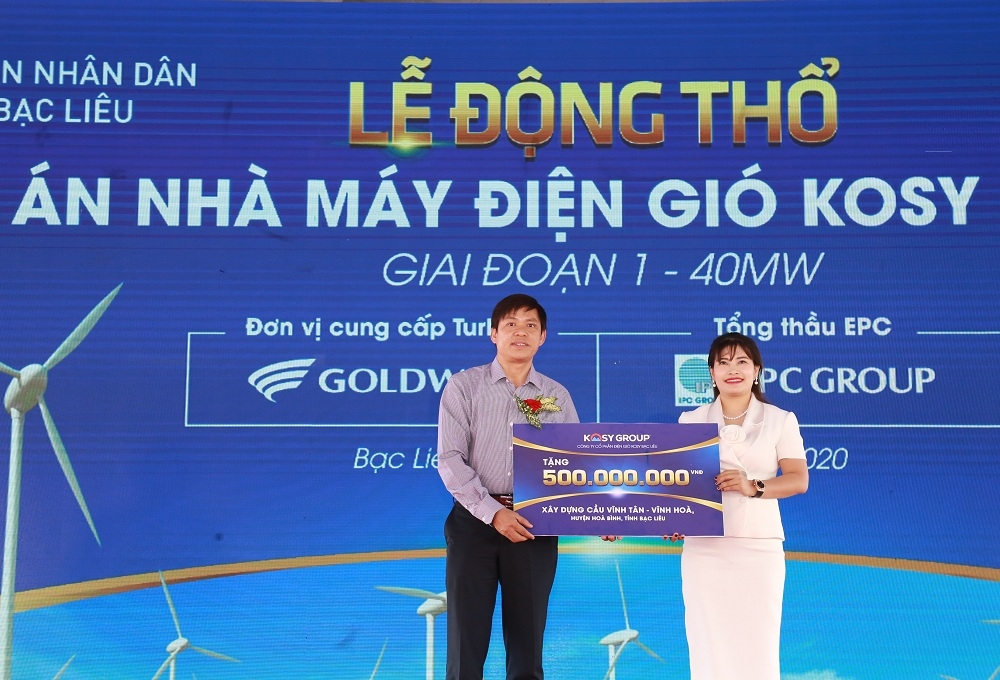 Chính thức khởi động dự án Nhà máy điện gió Kosy Bạc Liêu