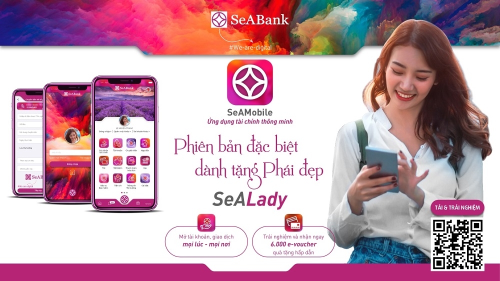 SeABank ra mắt ứng dụng ngân hàng số SeAMobile phiên bản đặc biệt dành riêng cho phái đẹp - SeALady
