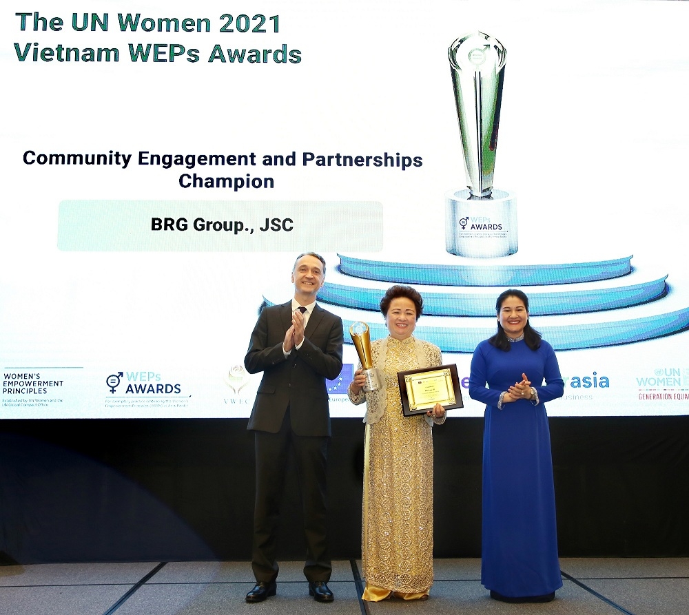 Tập đoàn BRG được vinh danh tại giải thưởng Trao quyền cho phụ nữ (WEPs 2021)