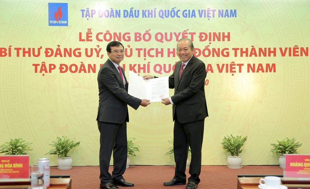 Trao quyết định bổ nhiệm Chủ tịch HĐTV Tập đoàn Dầu khí Quốc gia Việt Nam
