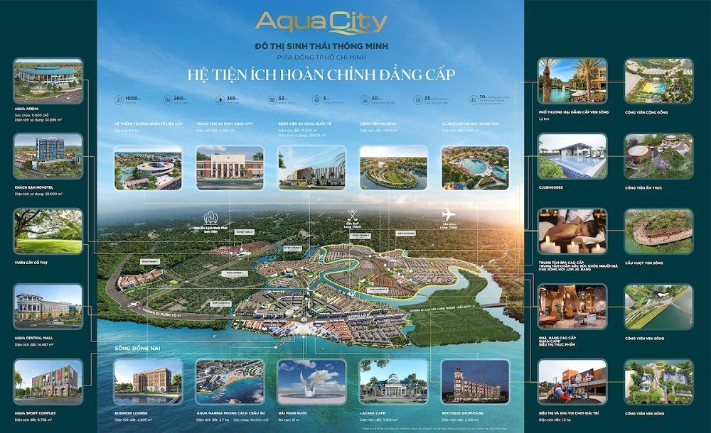 tong hop 18 tien ich noi bat tai khu do thi aqua city