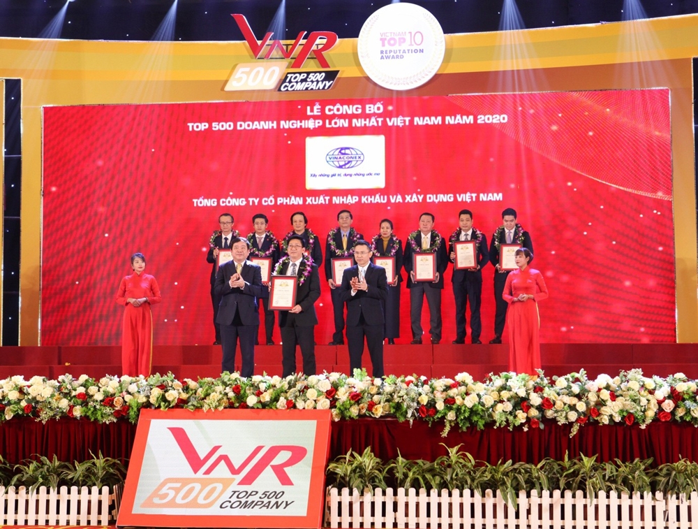 Vinaconex lọt Top 5 Doanh nghiệp xây dựng lớn nhất Việt Nam
