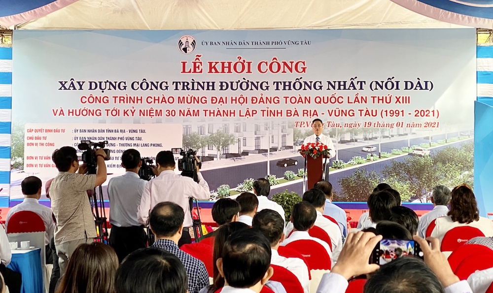 Thành phố Vũng Tàu khởi công dự án giao thông trên 850 tỷ đồng