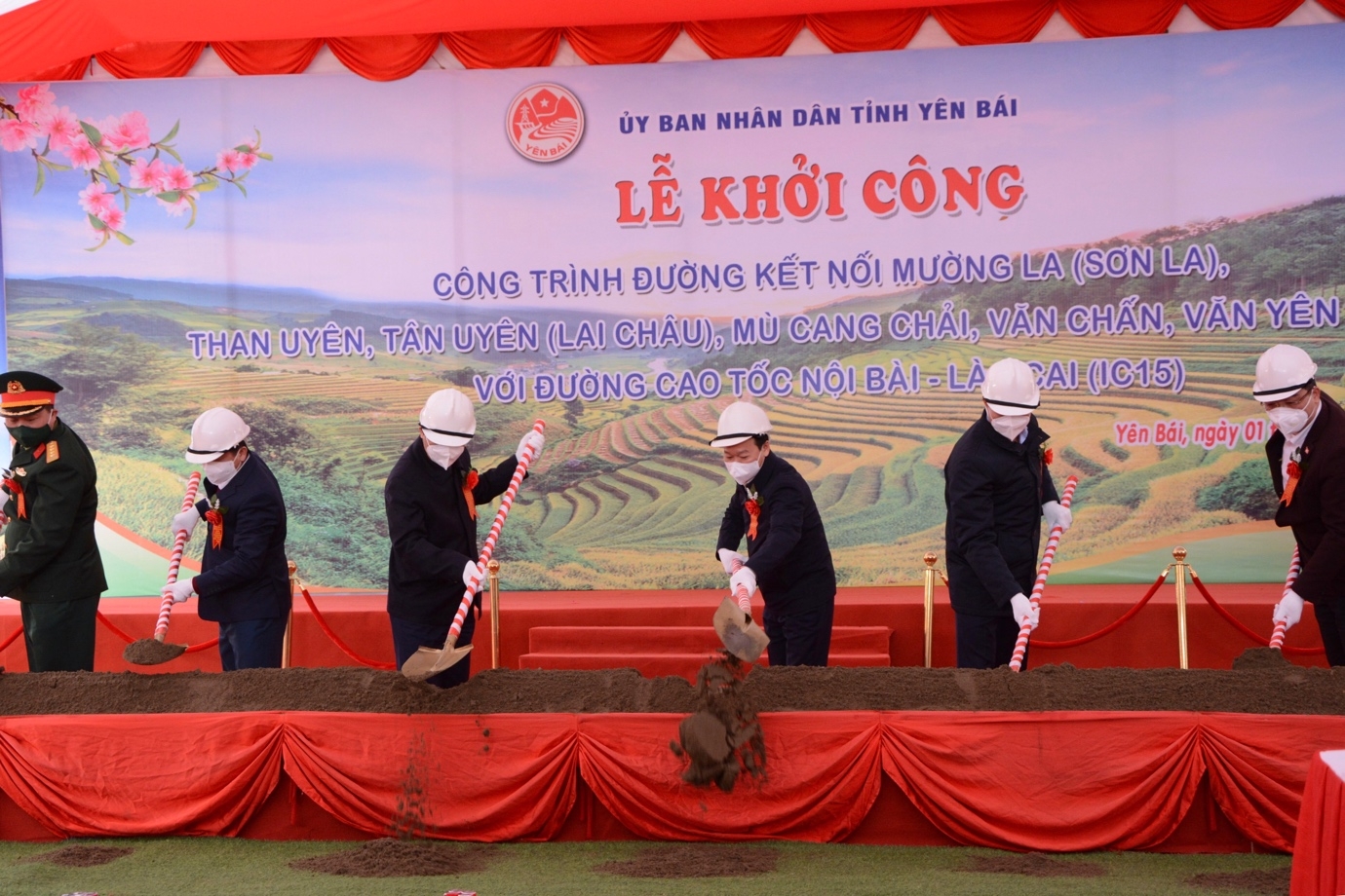 Yên Bái khởi công công trình đường nối cao tốc Nội Bài-Lào Cai