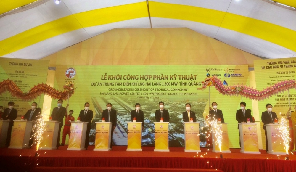 Quảng Trị: Khởi công hợp phần kỹ thuật dự án Trung tâm điện khí LNG Hải Lăng