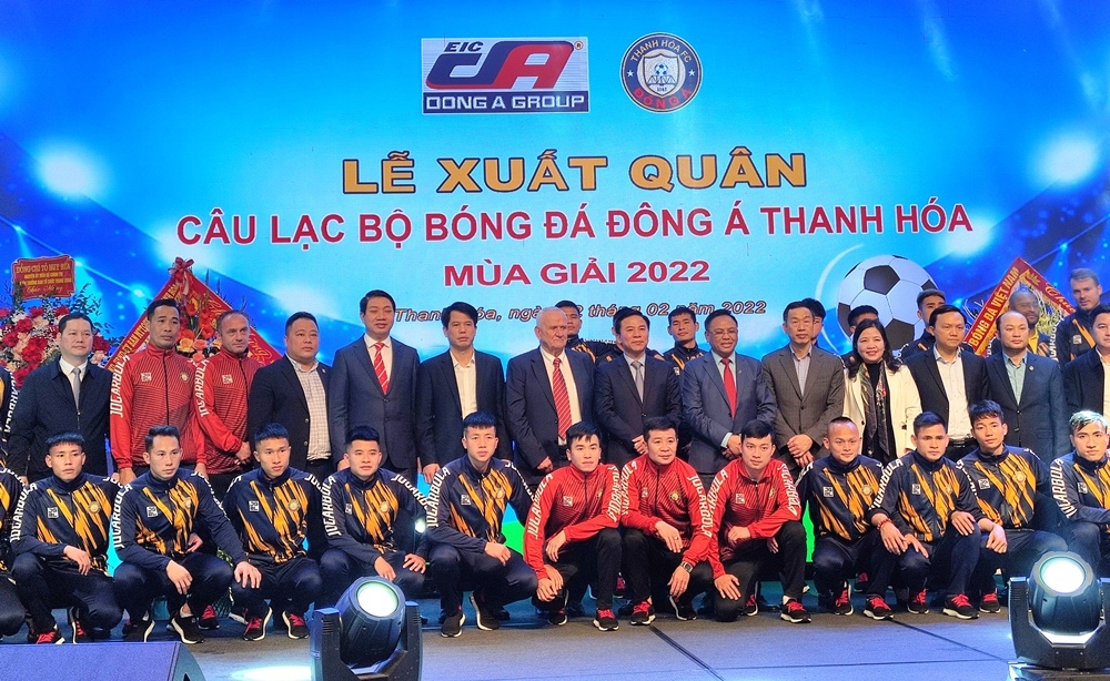 CLB bóng đá Đông Á Thanh Hóa tổ chức Lễ xuất quân mùa giải năm 2022