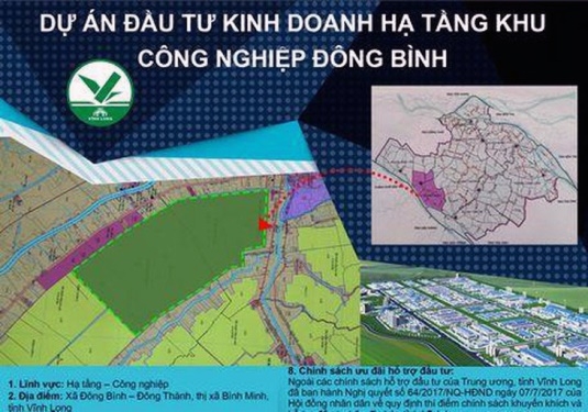 Vĩnh Long: Đầu tư phát triển kết cấu hạ tầng Khu công nghiệp Đông Bình