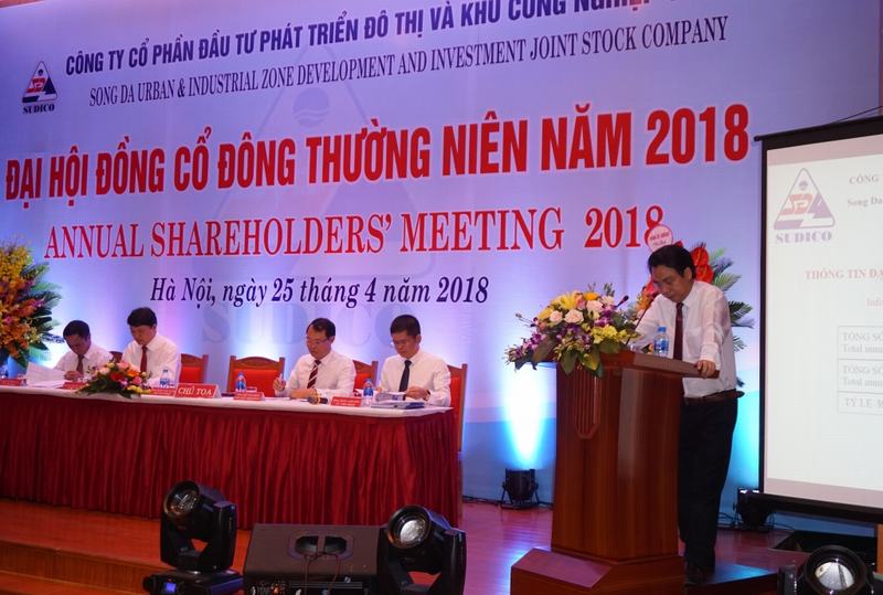 SUDICO Sông Đà: Đại hội cổ đông thông qua phương án kinh doanh năm 2018