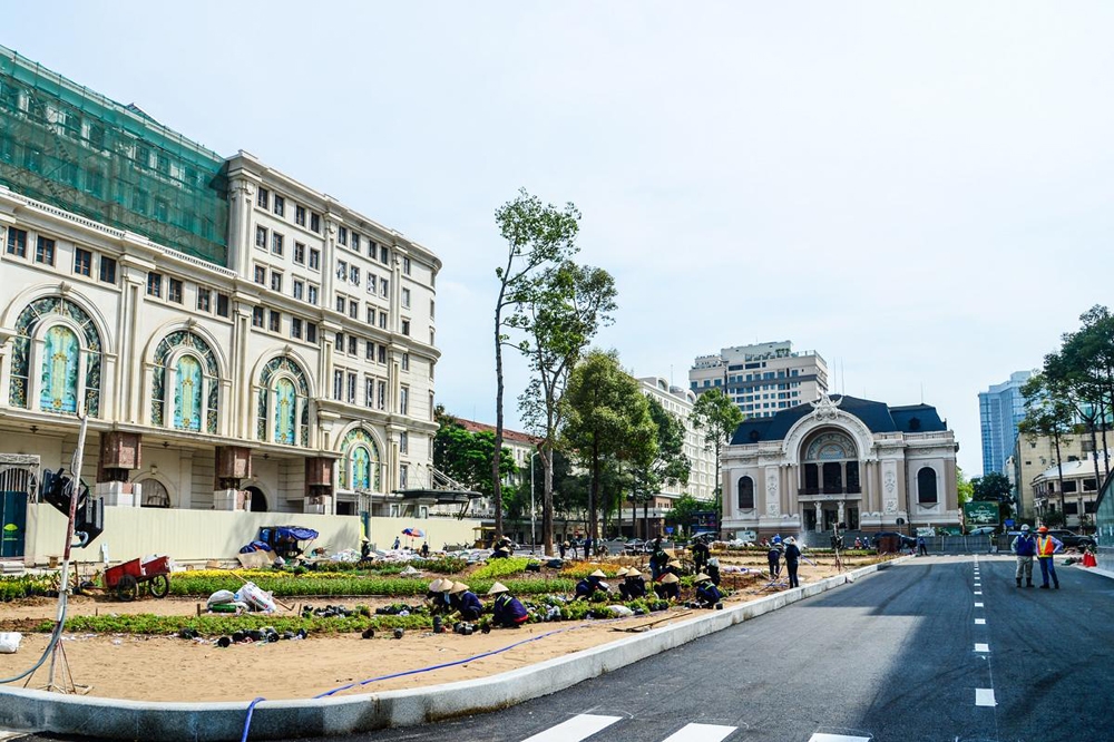 Metro Bến Thành - Suối Tiên: Ga nhà hát Thành phố cơ bản đã hoàn thiện công tác thi công tầng hầm B1