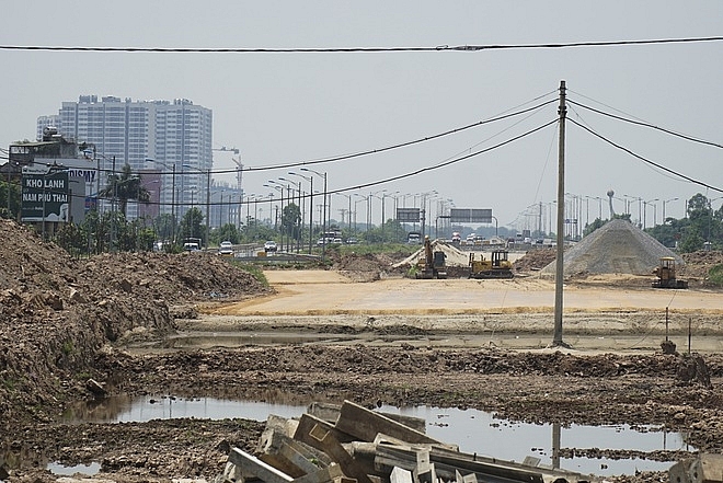 nhin tu tren cao du an duong noi vanh dai 3 voi cao toc ha noi hai phong