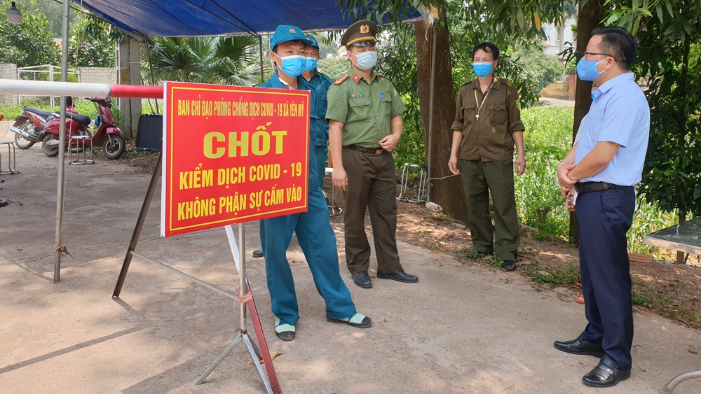 Bắc Giang: Điều chỉnh biện pháp cách ly xã hội sang giãn cách xã hội với huyện Lạng Giang