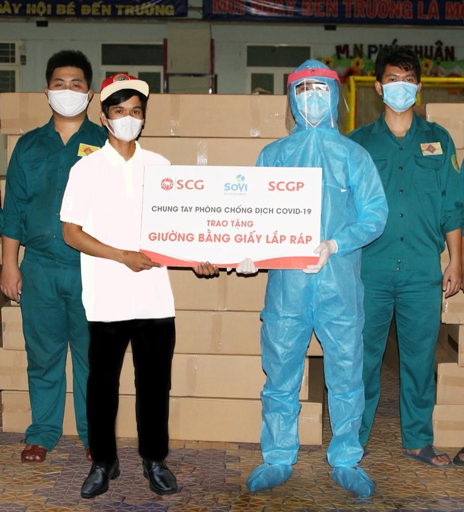 SCGP hỗ trợ Thành phố Hồ Chí Minh 1000 giường giấy chống dịch Covid-19