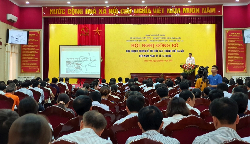 Hà Nội: Công bố Quy hoạch chung đô thị Hòa Lạc đến năm 2030, tỷ lệ 1/10.000