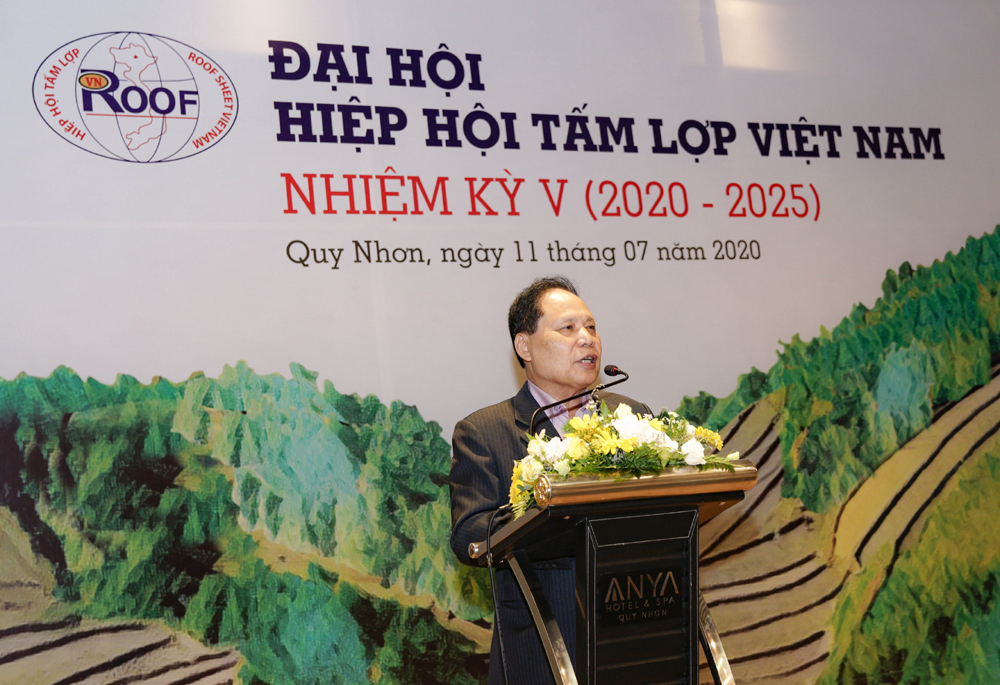 Ông Võ Quang Diệm tái đắc cử Chủ tịch Hiệp hội Tấm lợp Việt Nam