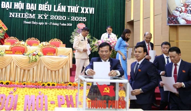 phu tho dang bo huyen thanh thuy to chuc dai hoi dai bieu lan thu xxvi nhiem ky 2020 2025