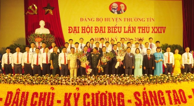 Ông Nguyễn Tiến Minh tái đắc cử Bí thư huyện Thường Tín