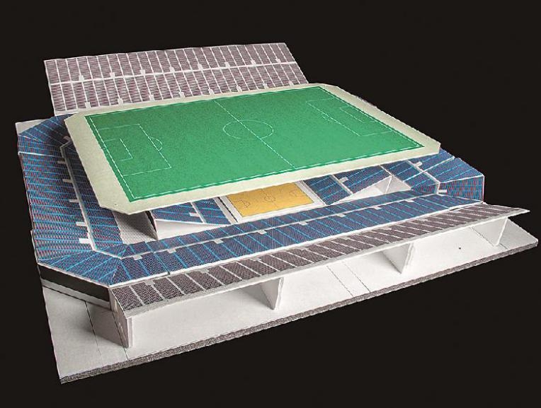 Nhật Bản đề xuất sân bóng đá đa mục đích với hệ thống nâng mặt đất