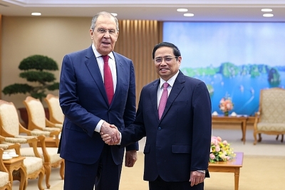 Thủ tướng Phạm Minh Chính tiếp Bộ trưởng Ngoại giao Liên bang Nga
