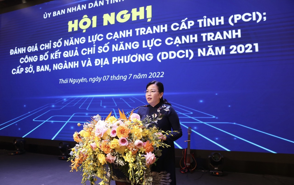 Thái Nguyên: Đánh giá chỉ số PCI và công bố chỉ số DDCI năm 2021