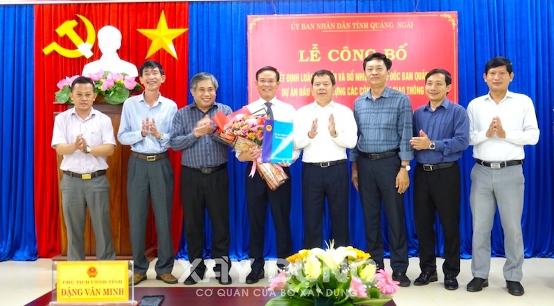 Ông Lê Quốc Đạt giữ chức Giám đốc Ban Quản lý dự án đầu tư xây dựng các công trình giao thông tỉnh Quảng Ngãi