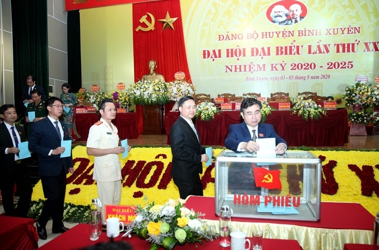 Vĩnh Phúc: Đồng chí Nguyễn Minh Trung được bầu giữ chức Bí thư Huyện ủy Bình Xuyên khóa XX, nhiệm kỳ 2020 - 2025