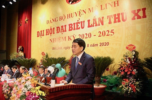 Đồng chí Đỗ Đình Hồng tiếp tục được tín nhiệm bầu giữ chức Bí thư Huyện ủy Mê Linh nhiệm kỳ 2020 - 2025