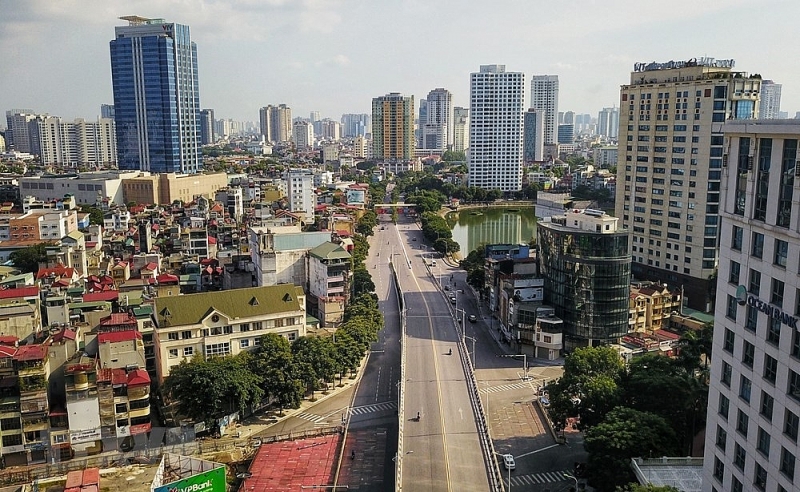 hinh anh duong pho khac la trong nhung ngay ha noi gian cach