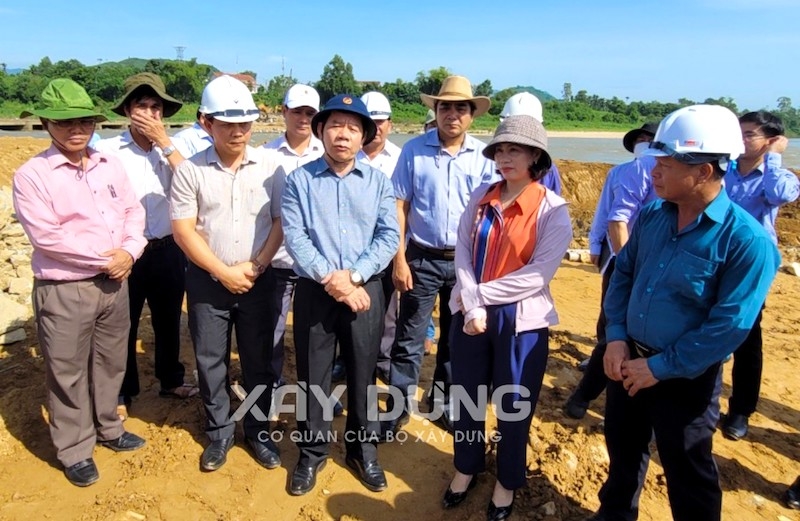 Chủ tịch UBND tỉnh Quảng Ngãi kiểm tra tiến độ dự án khắc phục cầu Sơn Giang - Sơn Linh