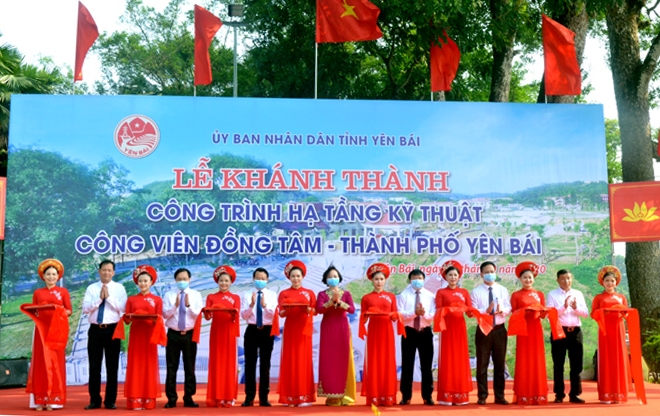 Yên Bái: Khánh thành công trình hạ tầng kỹ thuật công viên Đồng Tâm