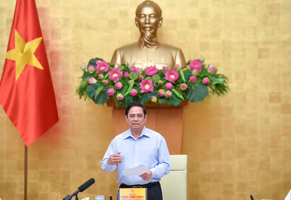 Thủ tướng Phạm Minh Chính chủ trì cuộc họp trực tuyến về chống khai thác hải sản bất hợp pháp