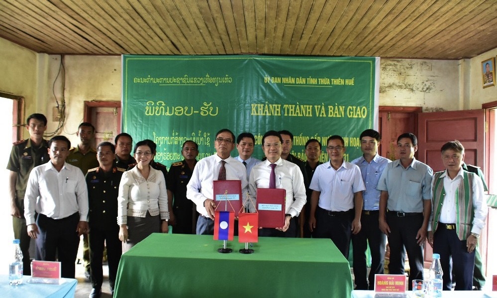 Thừa Thiên - Huế: Bàn giao công trình cấp nước sinh hoạt cho Đại đội Bảo vệ Biên giới 531