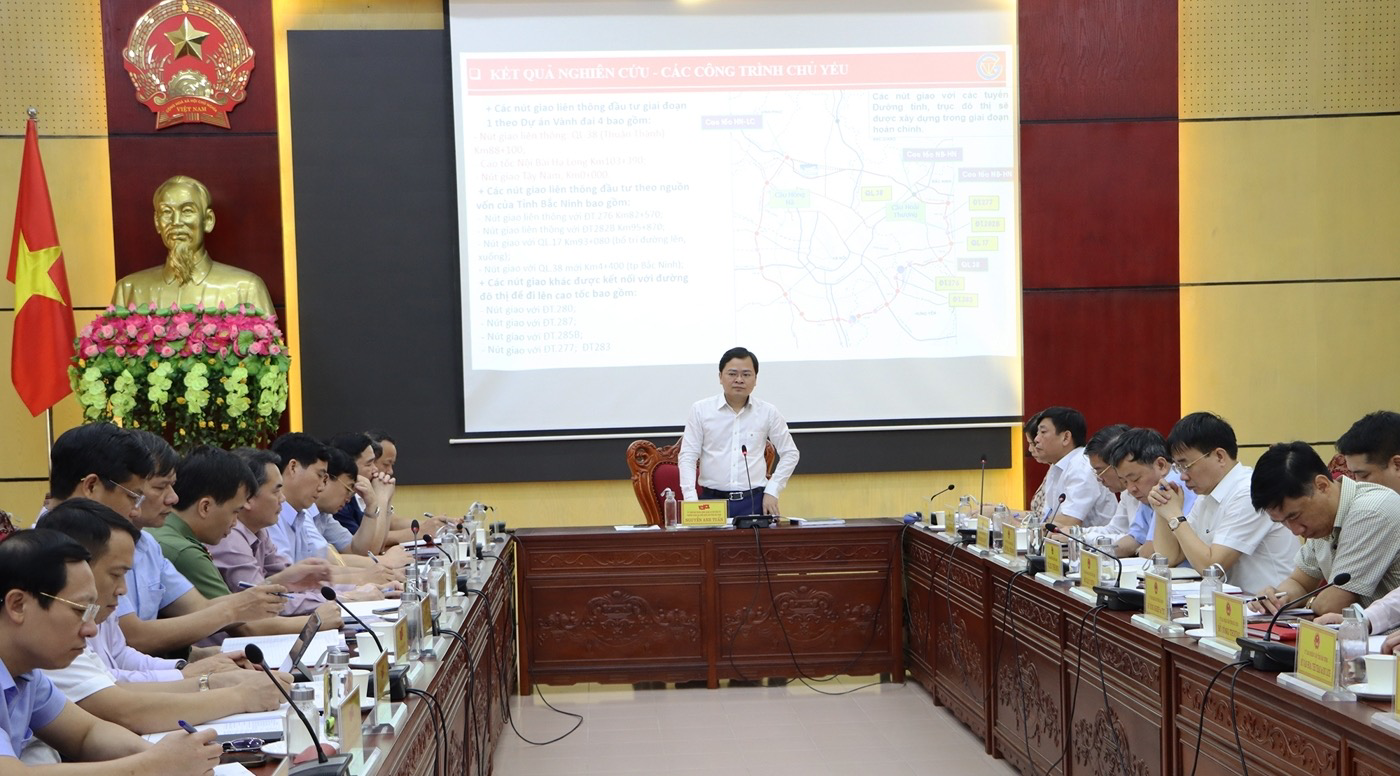 Bắc Ninh: Họp Ban chỉ đạo thực hiện dự án đầu tư xây dựng đường vành đai 4