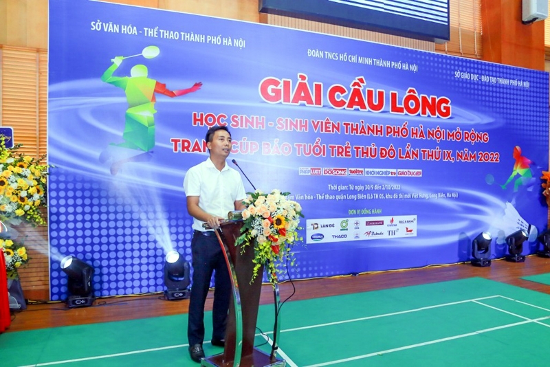 Tưng bừng khai mạc Giải Cầu lông học sinh – sinh viên Thành phố Hà Nội mở rộng