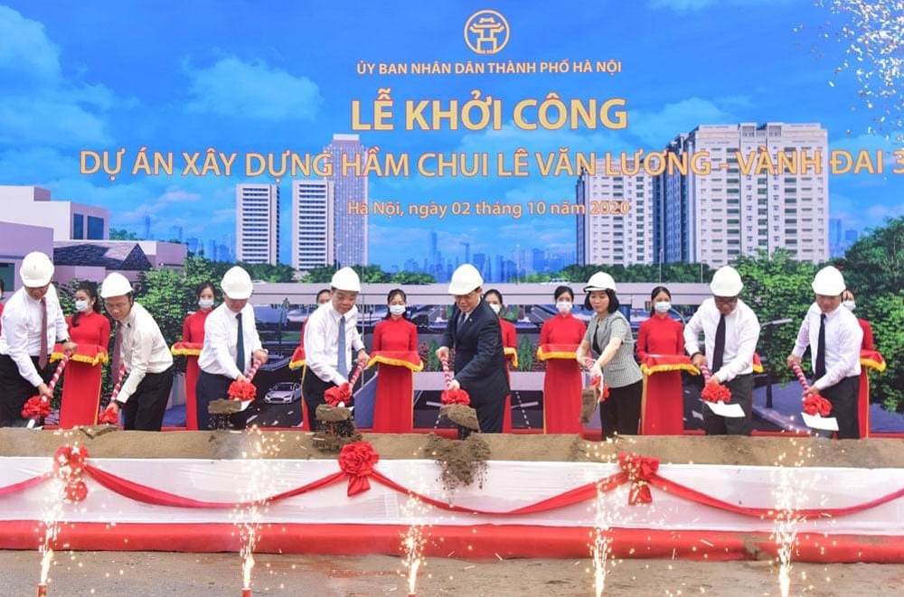 Khởi công dự án xây dựng hầm chui Lê Văn Lương - Vành đai 3