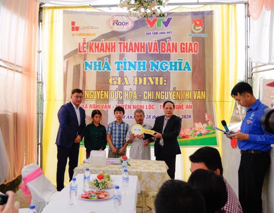 Hiệp hội Tấm lợp Việt Nam trao nhà tình nghĩa tại Nghi Lộc, Nghệ An