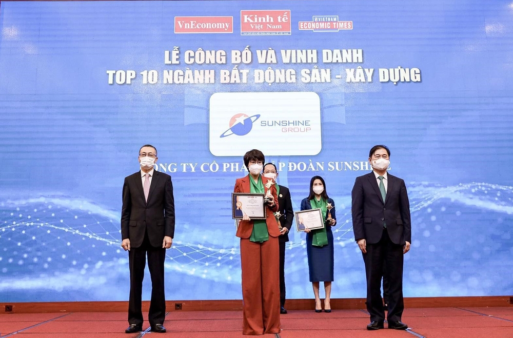 Sunshine Group được vinh danh trong TOP 10 Thương hiệu mạnh Việt Nam ngành Bất động sản - Xây dựng