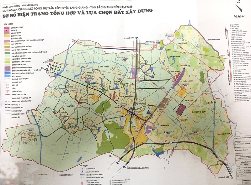 Bắc Giang: Duyệt quy hoạch chung mở rộng thị trấn Kép và vùng phụ cận đến năm 2035, tỷ lệ 1/5.000