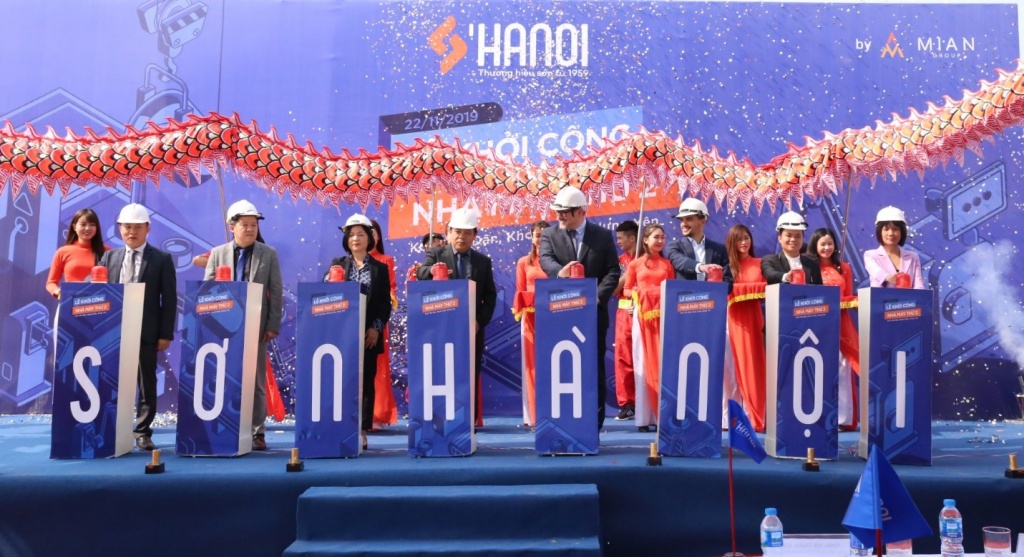 Sơn Hà Nội khởi công nhà máy thứ 2 với công suất 50 triệu lít sơn mỗi năm